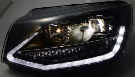 Tummaoptiikka ajovalot päiväajovaloilla VW Transporter T6 - VW Transporter tuning - 7750000000335 - 2